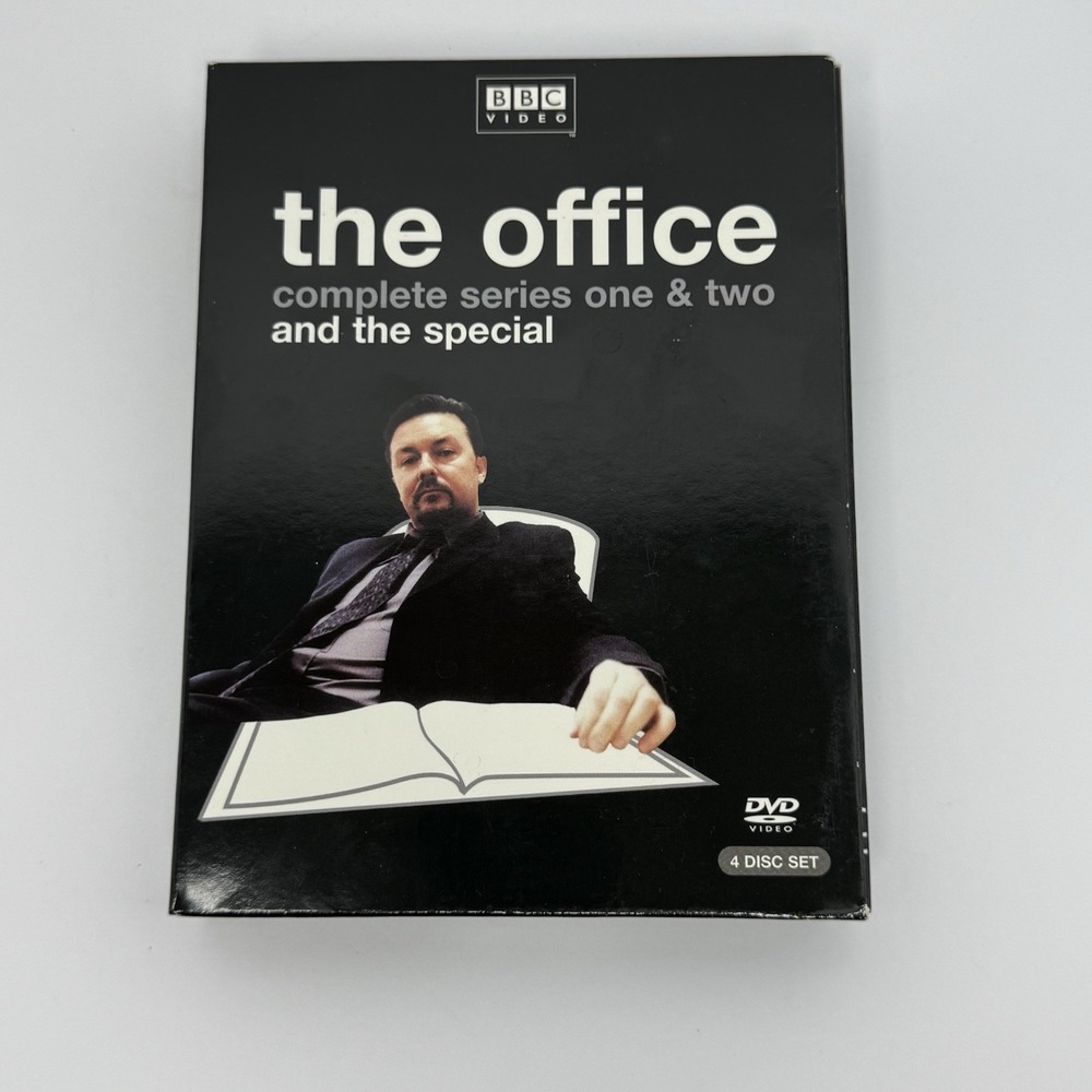 The Office UK Complete Series 1 & 2 + Special DVD 4 Disc BBC Ricky Gervais